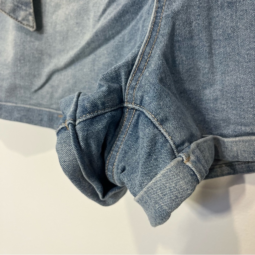 NoBo Denim Paper Bag Shorts With Belt Cuffed Size XXXL / 3X / 21 - Picture 5 of 7